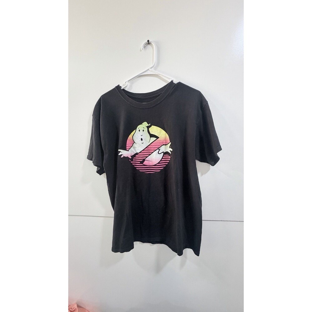 Ghostbusters Retro Sz M Shortsleeve Tshirt, Black